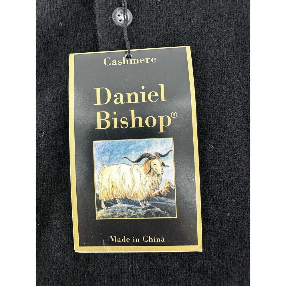 Daniel Bishop 2 Ply Cashmere Sweater Mens Sz XXL *Needs Repair* Has Holes Black - Picture 3 of 16